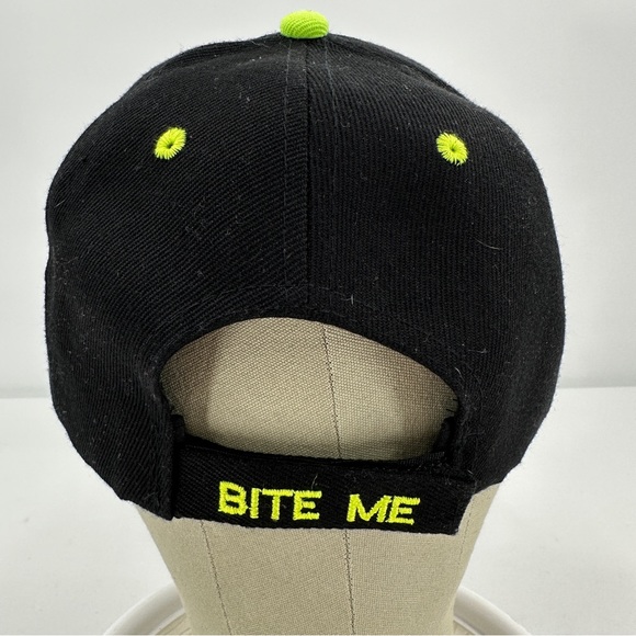 Bite Me Fishing Lure Hat Hook & Loop Strapback 3d Raised Embroidery KYS Design - Picture 4 of 14